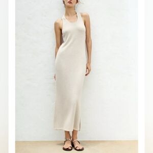 Zara Cut Out Knit Maxi Dress